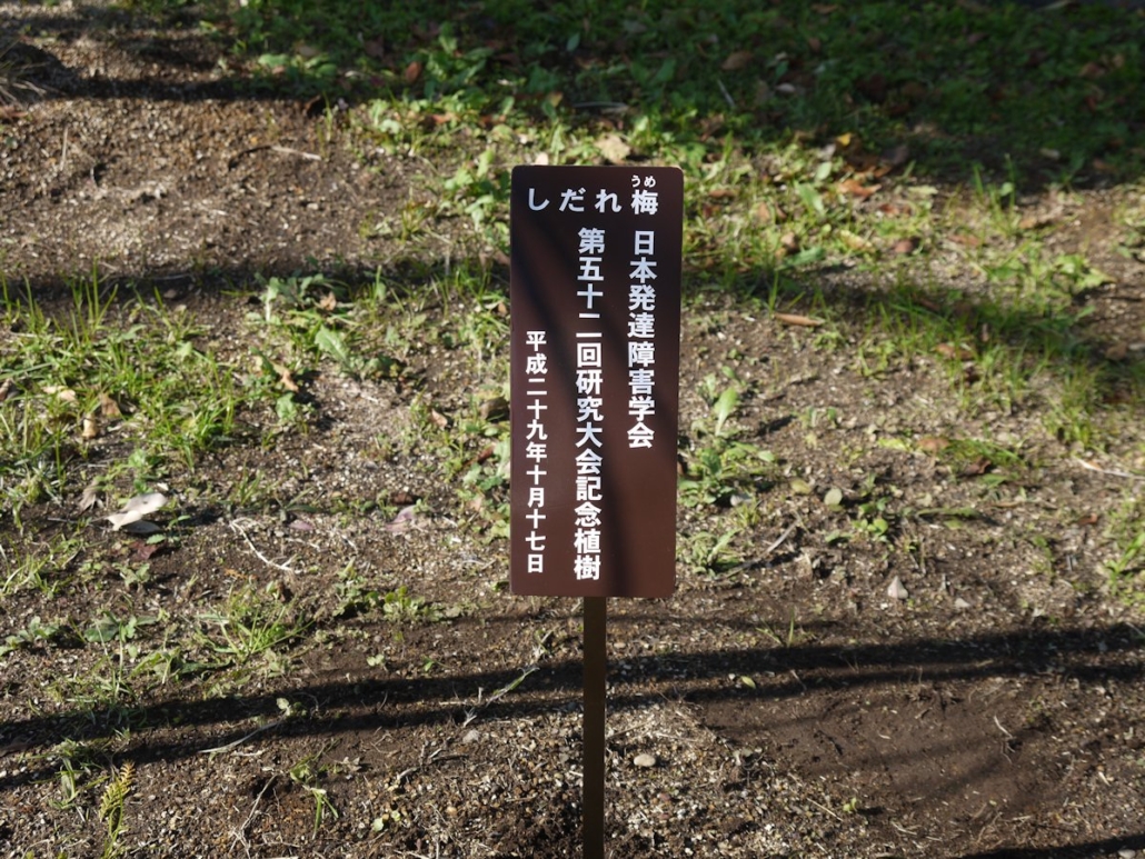 記念植樹・看板